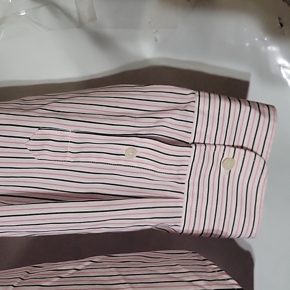 LAUREN RALPH LAUREN Classic Fit Long Sleeve Button Down Striped‎ Non-Iron XL - Picture 4 of 5